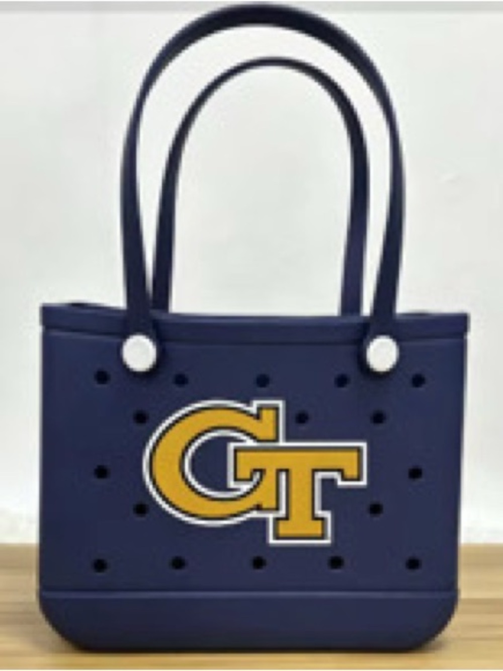 Georgia Tech collegiate Logo Navy Tote Bag with Dual Handles, comes in 2 sizes!